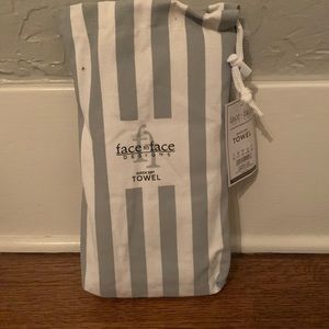 Face to face oversized beach towel